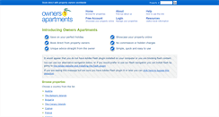Desktop Screenshot of ownersapartments.co.uk